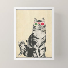 3D Glasses Mini Art Print