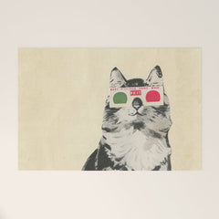 3D Glasses Welcome Mat