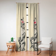 3D Glasses Window Curtain