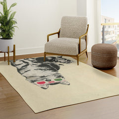 3D Glasses Rug