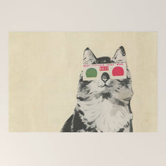 3D Glasses Welcome Mat