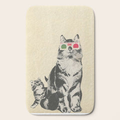3D Glasses Bath Mat