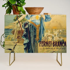1910 Fernet Branca Liqueur Aperitif Advertisement Credenza