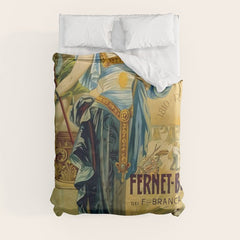 1910 Fernet Branca Liqueur Aperitif Advertisement Duvet Cover