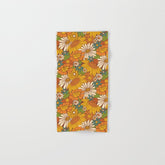 70s Retro Floral Bath Towel