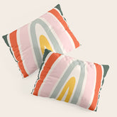 70s Vintage Rainbow Pillow Sham