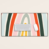 70s Vintage Rainbow Desk Mat