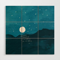 "Inhale Exhale It is Well It Is Well" Wood Wall Art