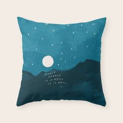 "Inhale Exhale It is Well It Is Well" Throw Pillow