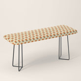 70s Flower Pattern #2 Bench