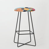 A Fantastic Journey, Graphic Collage Eclectic, Cutout Pop Art Contemporary, Snow Mountain Winter Textures Patterns, Geometric Digital Stool