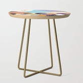 A Fantastic Journey, Graphic Collage Eclectic, Cutout Pop Art Contemporary, Snow Mountain Winter Textures Patterns, Geometric Digital Side Table