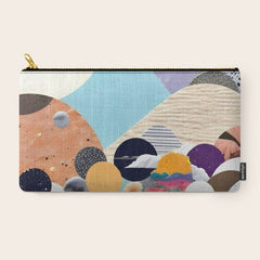 A Fantastic Journey, Graphic Collage Eclectic, Cutout Pop Art Contemporary, Snow Mountain Winter Textures Patterns, Geometric Digital Carry All Pouch