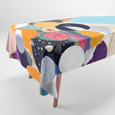 A Fantastic Journey, Graphic Collage Eclectic, Cutout Pop Art Contemporary, Snow Mountain Winter Textures Patterns, Geometric Digital Tablecloth