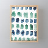 17 Minimalist Art 220419 Abstract Expressionism Watercolor Painting Valourine Design Mini Art Print