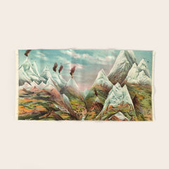 "View of Nature in Ascending Regions" by Levi Walter Yaggy, 1893 Bath Towel