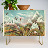 "View of Nature in Ascending Regions" by Levi Walter Yaggy, 1893 Credenza