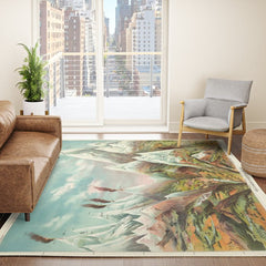 "View of Nature in Ascending Regions" by Levi Walter Yaggy, 1893 Rug