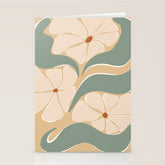 70s big flower botanical land 2 Stationery Card