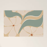 70s big flower botanical land 2 Welcome Mat