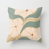 70s big flower botanical land 2 Throw Pillow