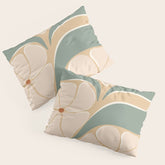 70s big flower botanical land 2 Pillow Sham
