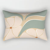 70s big flower botanical land 2 Rectangular Pillow