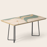 70s big flower botanical land 2 Coffee Table
