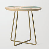 70s big flower botanical land 2 Side Table
