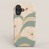70s big flower botanical land 2 iPhone Case