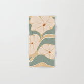 70s big flower botanical land 2 Bath Towel