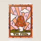 0. The Fool Mushroom Stationery Card