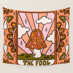 0. The Fool Mushroom Wall Tapestry