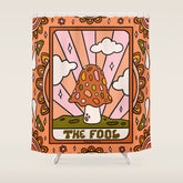 0. The Fool Mushroom Shower Curtain