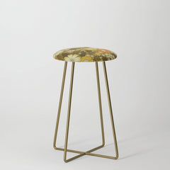 1970s Retro/Vintage Floral Pattern Stool