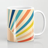 60s retro sun Coffee Mug
