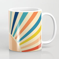 60s retro sun Coffee Mug