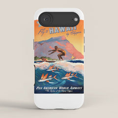 1947 Fly To Hawaii By Clipper Pan American Travel Poster iPhone Case
