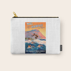 1947 Fly To Hawaii By Clipper Pan American Travel Poster Carry All Pouch