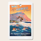 1947 Fly To Hawaii By Clipper Pan American Travel Poster Cutting Board
