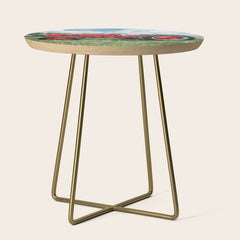 300 Vintage International Harvester Red Tractor Side Table