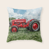 300 Vintage International Harvester Red Tractor Throw Pillow