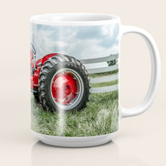 300 Vintage International Harvester Red Tractor Coffee Mug