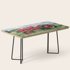 300 Vintage International Harvester Red Tractor Coffee Table