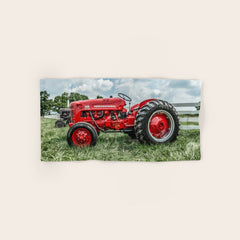 300 Vintage International Harvester Red Tractor Bath Towel