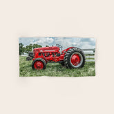 300 Vintage International Harvester Red Tractor Bath Towel
