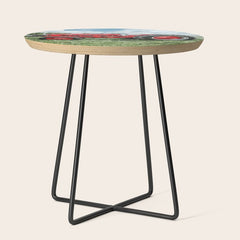 300 Vintage International Harvester Red Tractor Side Table