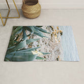 A few steps from the ocean | Fine art Croatia travel photography print | Coastal sea wall art Rug