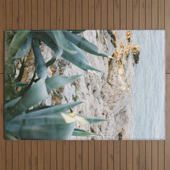 A few steps from the ocean | Fine art Croatia travel photography print | Coastal sea wall art Outdoor Rug