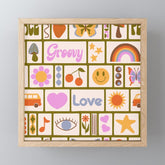 1970s Retro Pop Culture Icons Mini Art Print